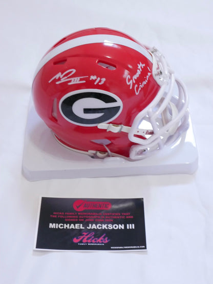 Michael Jackson III Signed Mini Helmet