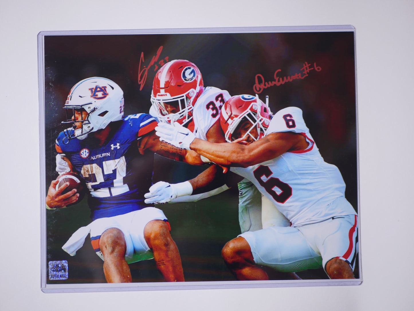 CJ Allen & Daylen Everette Dual Signed 8x10 Photo