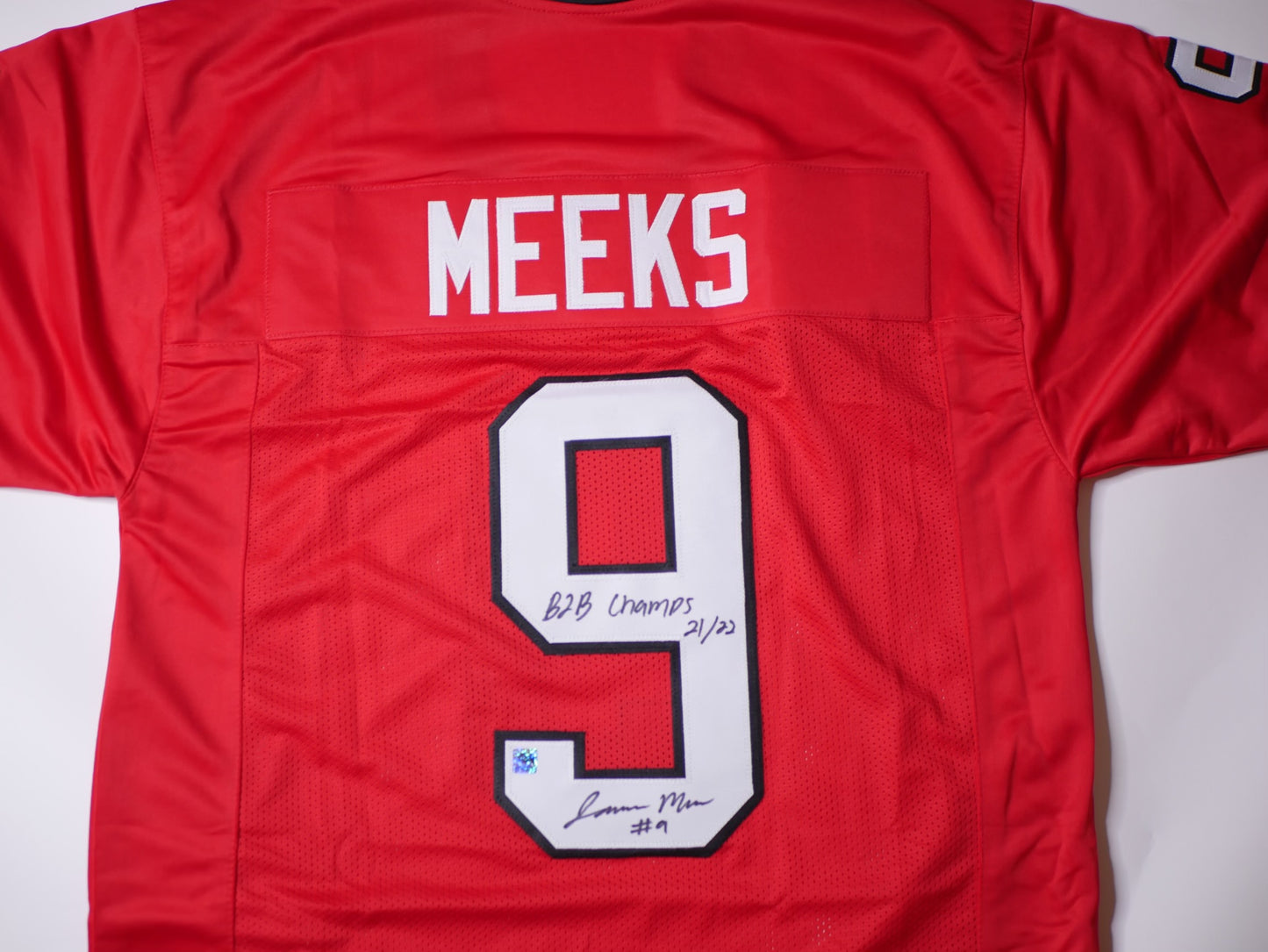 Jackson Meeks Autographed Custom Jersey W/ Inscriptions